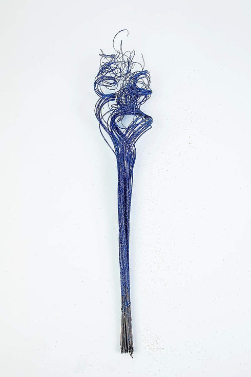 Ting Ting Blue Sparkle Glitter Branches, Vase Filler for Wedding Christmas Holiday Decoration, 26" Long