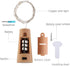 SmilingTown 15 Pack Wine Bottle Cork Lights, 10 LED, 40 Inches, Battery Operated Silver Wire Fairy Mini String Lights