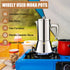 12 304 600ml 20oz Cup Thickened Stainless Steel Moka Pot Stovetop Espresso Maker Cafeteras Italian Percolator Espress