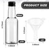 75 Pack 1. 7oz 50ml 4 Tessco for you Mini Plastic Liquor Bottles with Black Cap, Plastic Empty Alcohol Spirit Shot
