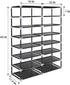28 Closet ERONE Shoe Rack Storage Organize, Pairs Portable Double Row with Nonwoven Fabric Cover Shoe Shelf Cabinet