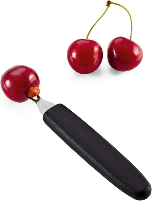 Triangle Cherry Pitter - Stainless Steel, Removes Pits in Seconds, Dishwasher Safe