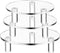 Lineshading 3 Pcs Round Acrylic Display Riser Clear Round Stands Clear Pedestal Riser
