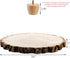 11 Inch Frcctre Wood Cake Stand, Round Wooden Cupcake Pedestal, Paulownia Woods Slice with Legs, Rustic Cake Holder