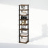 Furinno Turn-N-Tube Corner Shelf, 8-Tier Display Rack, Vertical Corner Storage Rack, Space