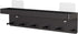 MKO Key Holder Wall Mount, Adhesive Key Holder with Mail Organizer Tray and 6 Hooks for Wall, Black