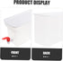 1pc Cold Water Bottle Fridge Dispenser, 3.5L Drink Pitcher for Iced Tea Juice, White