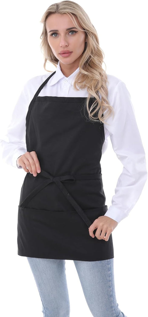 Aprons for Women with Pockets, Chef Apron for Men, Aprons for Cooking, Server Aprons