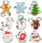 Christmas Cookie Cutters Set of 9, Stainless Steel Shapes including Star, Tree, Angel, Bell & More