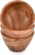 Handmade Acacia Wood Bowl Set of 3 For Nuts, Candy, Appetizer, Snacks, Olive and Salsa Ideal for Dinner Parties & Family Gatherings (5" x 5" X 2.75") by EDHAS