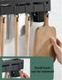 15.7'' Wall Mount Stainless Steel Utensil Holder, Multi-use Kitchen Storage Organizer Rack with Knife Holder