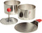 Ateco Round Food Molding Set, 4-Piece Set, 3.5 by 2.1-Inches High, Includes 2 Rings, Fitted Press & Transfer Plate