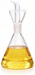 ELETON Conical Borosilicate Glass Olive Oil Dispenser Non Drip Oil Bottle for