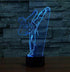 YTDZLTD 3D 16 Creative Taekwondo Night Light Colors Changing USB Power Remote Control Touch Switch Decor Lamp Optical