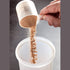 Plastic Measuring Scoop, 2 Teaspoon Long Handle Spoons for Powders and Baking Supplies, Set of 5