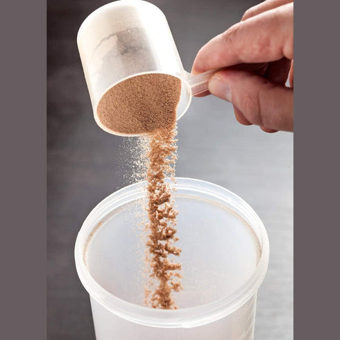 Plastic Measuring Scoop, 118.4 cc | 1/2 Cup | 4 fl oz | 118.4 mL Long Handle Spoons for Powders and Baking Supplies
