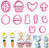 Keoker Polymer Clay Cutters, 11 Shapes Easter Day Cutters for Earrings Making, Small Easter Clay Cutters
