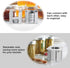 AIEVE 4 Pack Mason Jar Lid Organizer, Canning Lid Storage Rack for Wide & Regular Mouth Lids and Rings