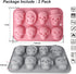 2 Pack 3D Skull Silicone Molds 8 Cavity Skull Themed Baking Mould Tray DIY Baking Tool for Chocolate Cake Dessert Candy Mousse Pastry Handmade Soap Cupcake Topper
