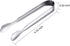 Gejoy 12 Pieces Mini Tongs Stainless Steel Small Sugar Serving Tongs for Charcuterie Board, 4.3 Inch, Silver