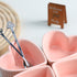 Sizikato Heart-Shaped Porcelain Souffle Dishes, Ramekins - 3.5 Inches, Set of 4 for Souffle, Creme Brulee
