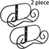 LIONWEI LIONWELI (2 Piece) Black Metal Wall Mount Display Easel, Horizontal Plate Rack, Vertical Plate Stand Holders