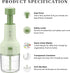 ZHANG XIAO QUAN SINCE 1628 Manual Vegetable Chopper - Push-Press Hand Food Chopper for Onions, Garlic, Herbs