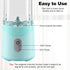 COKUNST 18oz Portable Blender, USB Rechargeable Personal Size Smoothie Blender with 6 Blades
