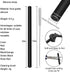12 Pcs Eco Friendly Silicone Straws with 2 Cleaning Brushes, Reusable for 30oz and 20oz Tumblers (Pure Multicolor, 10