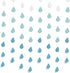 Yzurbu 24 Strings Raindrop Garland Decorations - Paper Hanging Rain Drops for Baby Shower, Party and Centerpieces