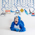 30Ct Shark Hanging Swirl Decorations, Ocean Birthday Theme, Under The Sea Party Supplies for Kids Decor
