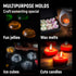 Chocolate Molds Silicone - Set of 6, Non-Stick & Food Grade Candy Molds for Chocolate, Jelly Candies, Truffles