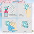Horaldaily 67 PCS Spring Summer Window Cling Sticker, Tulip Butterfly Flower Decal for Home Party Decoration