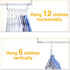 HOUSE DAY Space Saving Hangers, 20 Pack Heavy Duty Hanger Organizer, Closet Space Saver