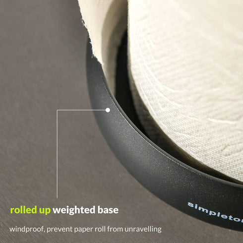 Countertop simpletome Heavy Duty Paper Towel Holder Prevent Kitchen Paper from Unraveling (Matt Black)