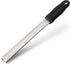 Lemon Zester - Stainless Steel Kitchen Cheese Grater with Plastic Cover and Ergonomic Soft Black Handle