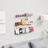 Yieach 4 Pack Acrylic Shelves for Wall Storage,No Drilling Adhesive Shelves,Clear Stick On Bathroom Wall Shelf