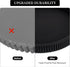 12" Hanobe Decorative Tray for Coffee Table: Black Round Centerpiece Tray for Home Decor - Wood Modern Farmhouse Decor