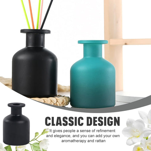 Happyupcity 1Pcs 150ml/5OZ Fragrance Diffuser Bottles Empty Glass Gradient Color Diffusers Vase Fragrances Scent