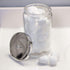 4.1 3.9 7 inches MABIS Decorative Storage Apothecary Clear Glass Jar for Kitchen, Bathroom or Laundry Organization