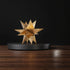 7 7 6 Inch Braxio Modern Style Indoor Home Decor - Resin Gold Multi-Angle Stars Abstract Geometric Sculpture for Living
