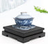 MDEOOSKY 6.7" 6.7" 1.7" Wooden Display Stand Square Wood Display Base Display Risers Square Vase Riser Teapot Aquarium