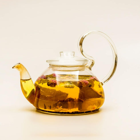 Cabilock 2pcs Replacement Glass Lid for Tea Kettle, Transparent Beverage Dispenser Lid, Household Tea Cup Covers