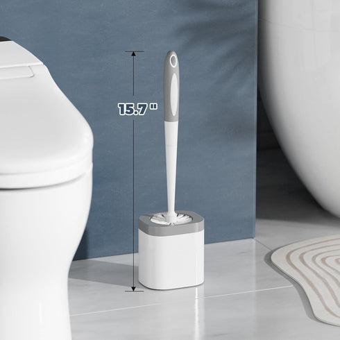 Holaloha 2 Pack Set Toilet Brush, Toilet Brush and Holder Bathroom Accessories, Toilet Bowl Brush and Holder