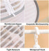 WALLBIG 2Pack 4Layer Foldable Mesh Drying Rack, Zipper Hanging Rack for Herbs, Indoor/Outdoor (Green)