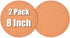 2-Pack 8" Round Cork Coasters, Absorbent Plant Saucers & Trivets for Hot Pots, DIY Craft Board