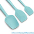 Silicone Spatula Set, 3-Piece High Heat-Resistant Ergonomic Handle Non-stick Rubber Spatulas with Stainless Steel Core,