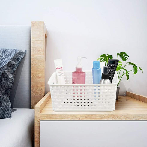 Vababa Plastic Storage Baskets/Storage Bins, Pack of 6