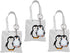 40 Pack Penguin Keychains, Polar Arctic Winter Animals Party Favors for Birthday Gifts