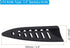PATIKIL PP Safety Knife Cover Sleeves for 3.5" Paring Knife, 2 Pack Knives Edge Guard Blade Protector Universal Knife Sheath Portable for Kitchen, Black by PATIKIL